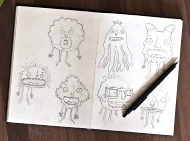 Pages from Andy Martins Sketchbook 