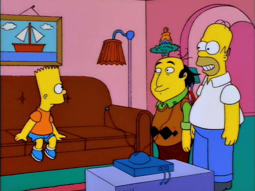 Jay Sherman, star of The Critic meets the Simpson family