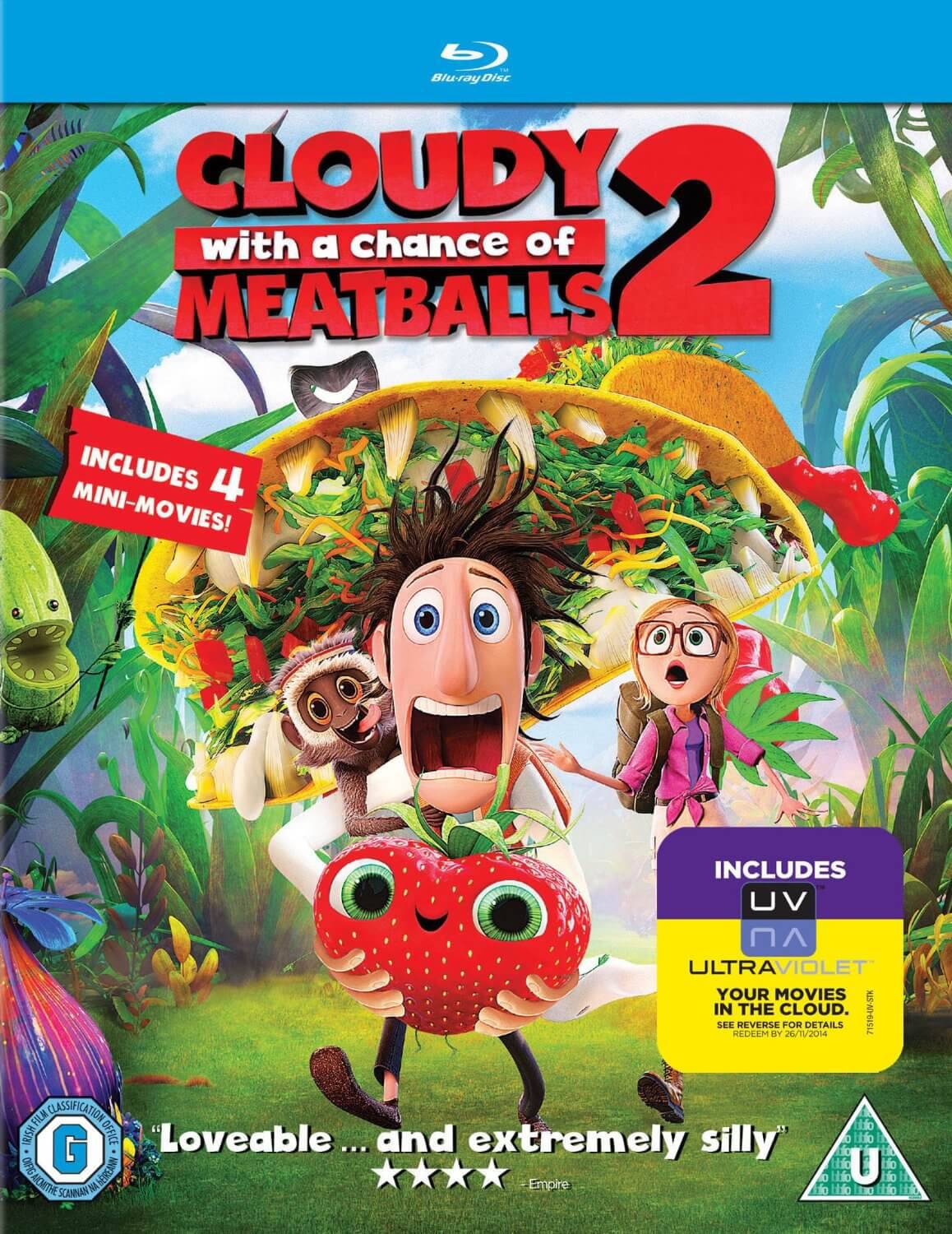 Cloudy With A Chance of Meatballs 2 - Blu Ray