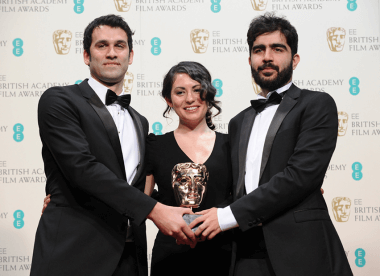 James Walker, Sarah Woolner and Yousif Al-Khalifa Photo Credit: BAFTA/ Richard Kendal