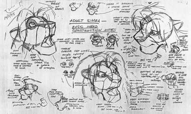 Character sheet for Adult Simba