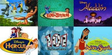 Just some of the many Disney animated films that have been adapted to TV series
