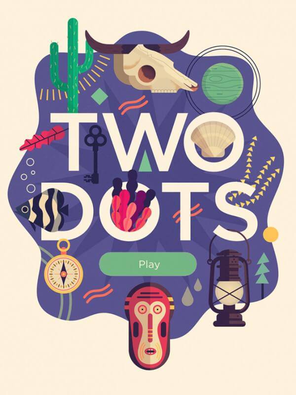 TwoDots-Title-Burst-Skull-Cactus-Planet-Shell-Leaf-Key-Fish-Seaweed-Compass-Lamp-Mask-Illustration-Owen-Davey