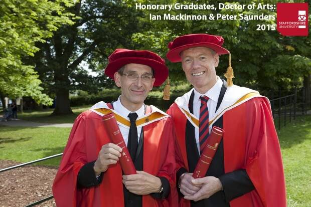 FRIDAY DEGREES 2015 Honorary Graduates  Ian Mackinnon and Peter Saunders