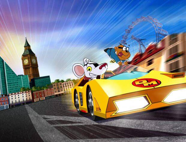 Danger Mouse - speeding thru London