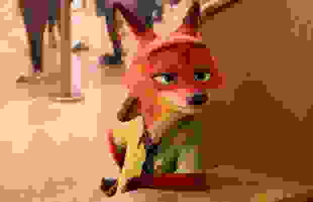 Foxy Nick Wilde, voiced by Jason Bateman.