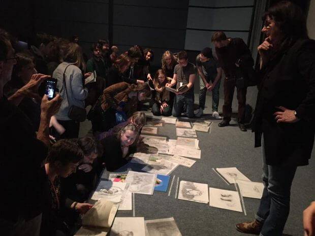 CIFF audience members get a closer look at the artwork of Joanna Quinn