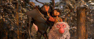 (l-r.) Beetle, Kubo, and Monkey emerge from the Forest and take in the beauty of the landscape in animation studio LAIKA’s epic action-adventure KUBO AND THE TWO STRINGS, a Focus Features release. Credit: Laika Studios/Focus Features