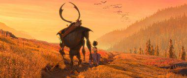 (l-r.) Beetle, Kubo, and Monkey set off on a promising path in animation studio LAIKA’s epic action-adventure KUBO AND THE TWO STRINGS, a Focus Features release. Credit: Laika Studios/Focus Features