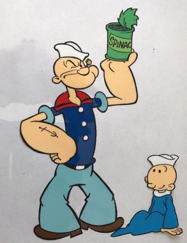 Popeye and Swee’pea as they appeared in The All New Popeye Hour.