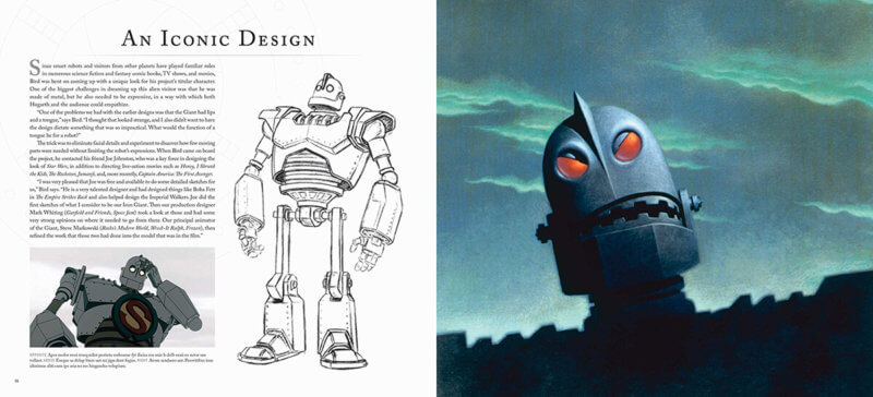 Pages taken from The Art of The Iron Giant book