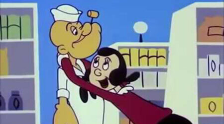 Popeye and Olive Oyl from The Super Duper Market (Jack Kinney, 1960)