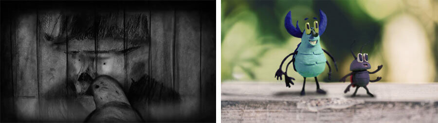 'Canary' by Chrysoula Korovesi & Marios Gampierakis (left) and 'Travel Bugs' by Fokion Xenos