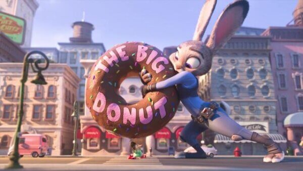 Zootropolis+ Judy Hopps catches a donut