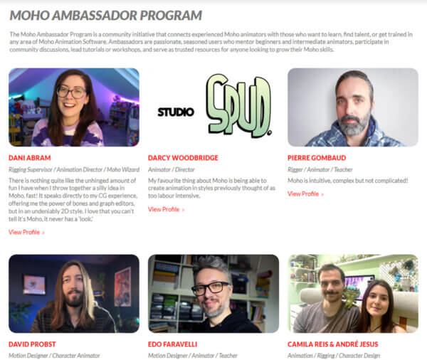 Moho Animation Software Launches New Ambassador Program