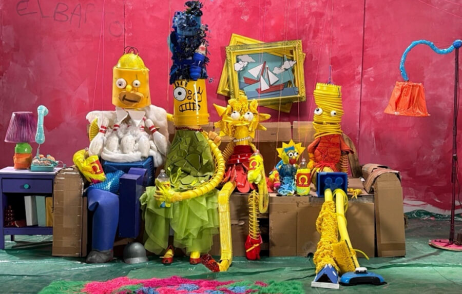 The Simpsons couch gag by Meow Wolf Photo by Emily Montoya