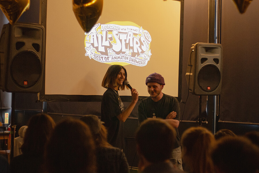 Sofia and Sol at the Flatworld and Friends All Star edition